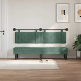 Vidaxl hangend hoofdbord zeegroen fluweel