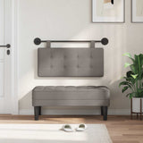 Vidaxl hangend hoofdbord taupe stof
