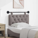 Vidaxl hangend hoofdbord taupe stof