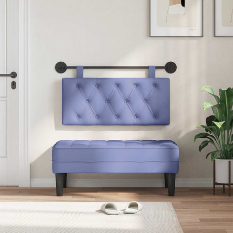 Vidaxl hangend hoofdbord jeans blauw stof