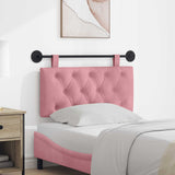 Vidaxl hangend hoofdbord roze fluweel