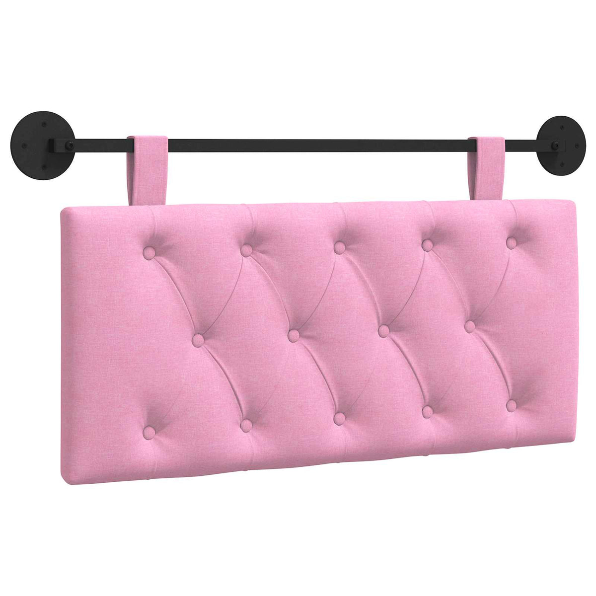Vidaxl hangend hoofdbord roze stof