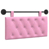 Vidaxl hangend hoofdbord roze stof