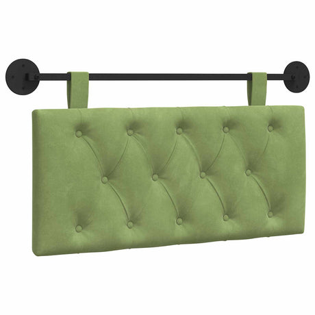 Vidaxl hangend hoofdbord lichtgroen fluweel