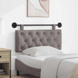 Vidaxl hangend hoofdbord taupe stof