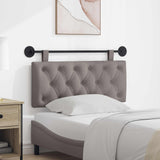 Vidaxl hangend hoofdbord taupe stof