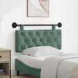 Vidaxl hangend hoofdbord zeegroen fluweel