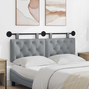 Vidaxl hangend hoofdbord lichtgrijs stof