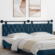 Vidaxl hangend hoofdbord blauw fluweel