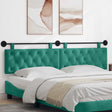 Vidaxl hangend hoofdbord turquoise fluweel