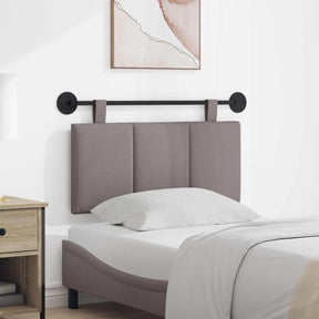 Vidaxl hangend hoofdbord taupe fluweel
