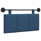 Vidaxl hangend hoofdbord blauw stof