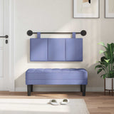 Vidaxl hangend hoofdbord jeans blauw stof