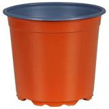 Vidaxl ronde bloempot 100 st terracotta ø 15 x 13 cm kunststof