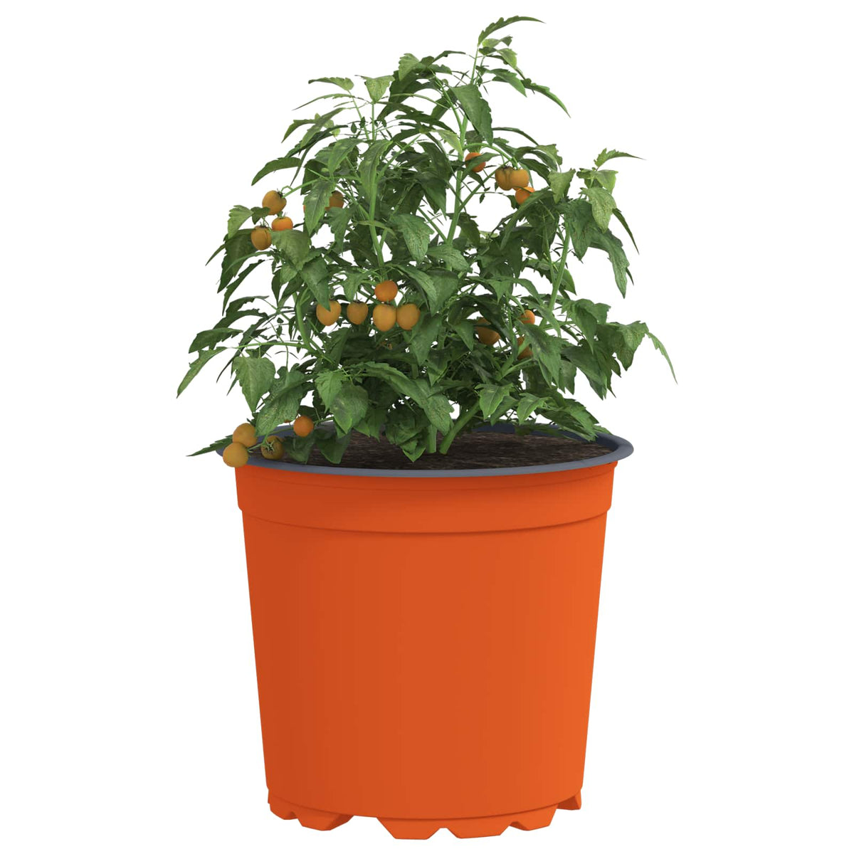 Vidaxl ronde bloempot 100 st terracotta ø 15 x 13 cm kunststof