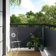 Vidaxl balkon scherm donkergrijs 300 x 100 cm poly rattan