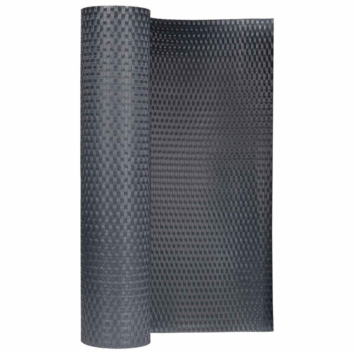 Vidaxl balkon scherm 600 x 100 cm poly rattan donkergrijs