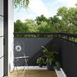 Vidaxl balkon scherm met oogjes 400 x 90 cm poly rattan