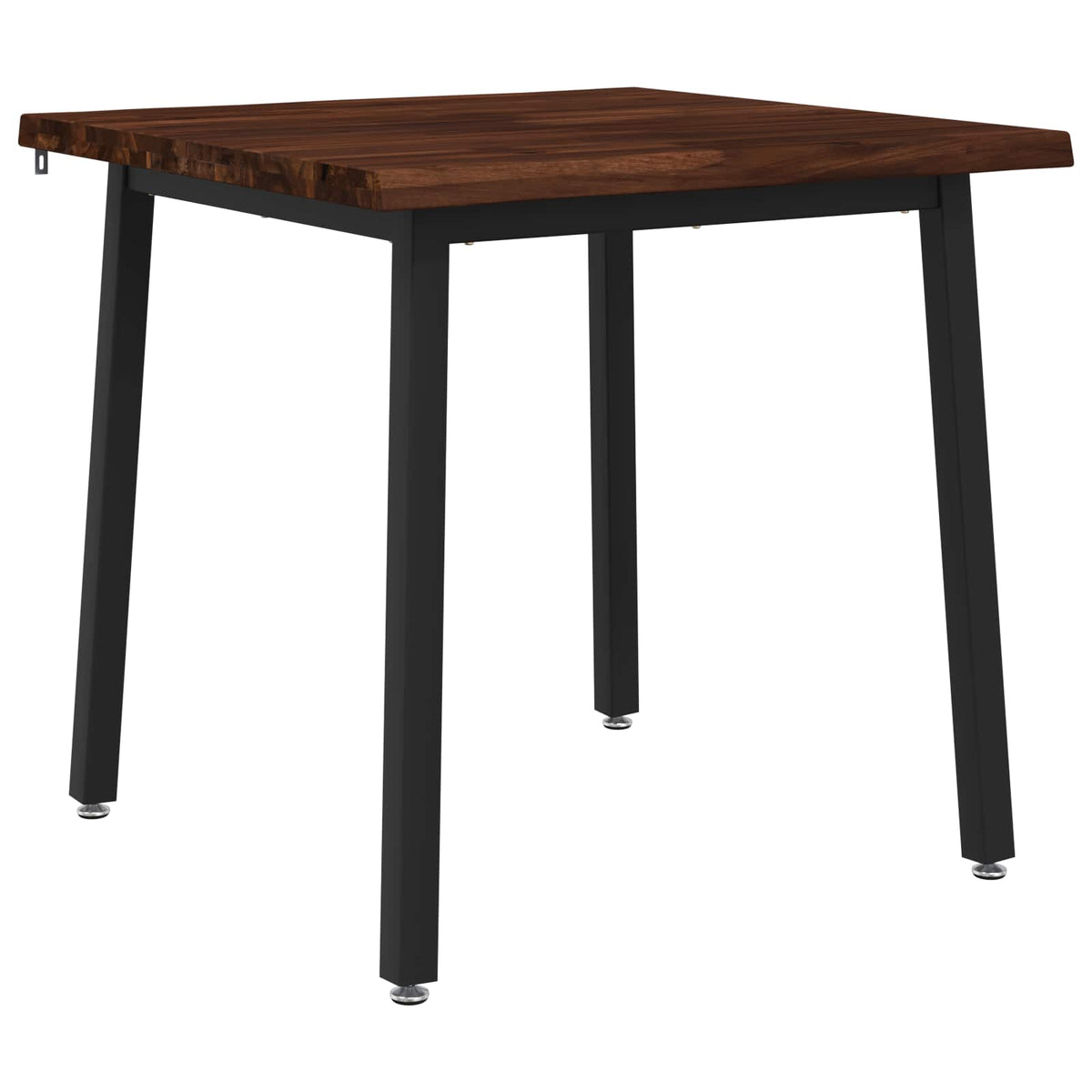Vidaxl 60 x 55 x 75 cm massief acaciahout donkerbruin en zwart