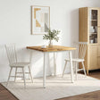 Vidaxl 60 x 55 x 75 cm massief acaciahout wit rechthoekig