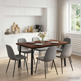 Vidaxl 90 x 55 x 75 cm massief acaciahout donkerbruin en zwart