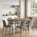 Vidaxl 90 x 55 x 75 cm massief acaciahout natuurlijk en wit