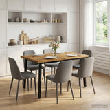 Vidaxl 90 x 55 x 75 cm massief acaciahout wit en zwart rechthoekig