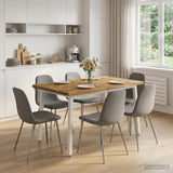 Vidaxl 90 x 55 x 75 cm massief acaciahout wit rechthoekig