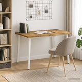 Vidaxl 90 x 55 x 75 cm massief acaciahout wit rechthoekig