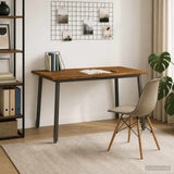 Vidaxl 140 x 70 x 75 cm massief acaciahout natuurlijk en koffie