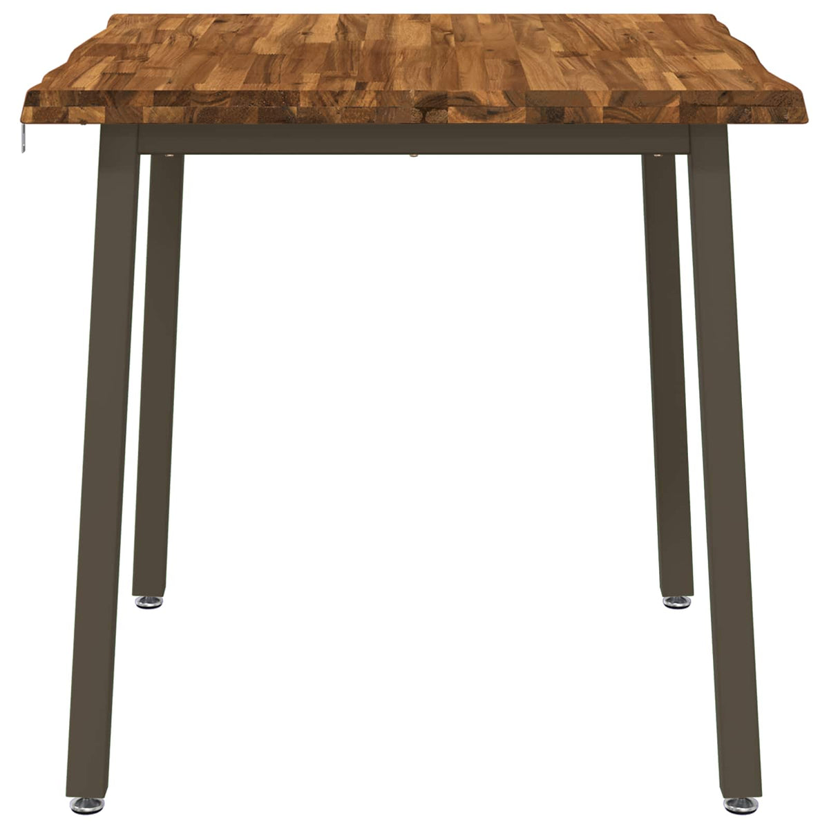 Vidaxl 90 x 90 x 75 cm massief acaciahout natuurlijk en koffie