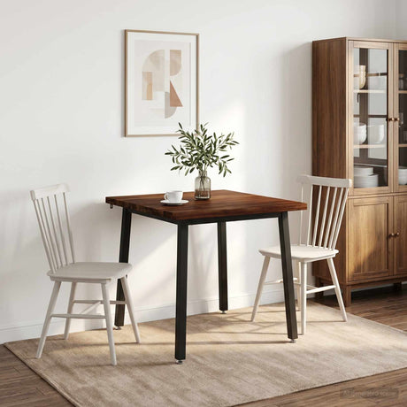 Vidaxl vierkante eettafel 80 x 80 x 75 cm massief acaciahout