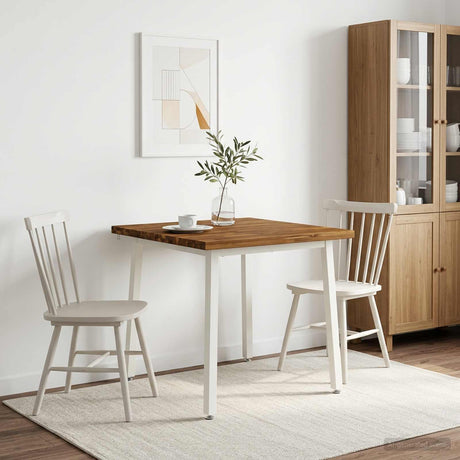 Vidaxl 60 x 55 x 75 cm massief acaciahout natuurlijk en wit