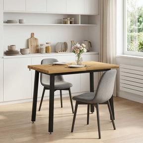 Vidaxl 90 x 55 x 75 cm massief acaciahout wit en zwart rechthoekig