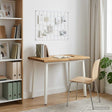 Vidaxl 90 x 55 x 75 cm massief acaciahout wit rechthoekig
