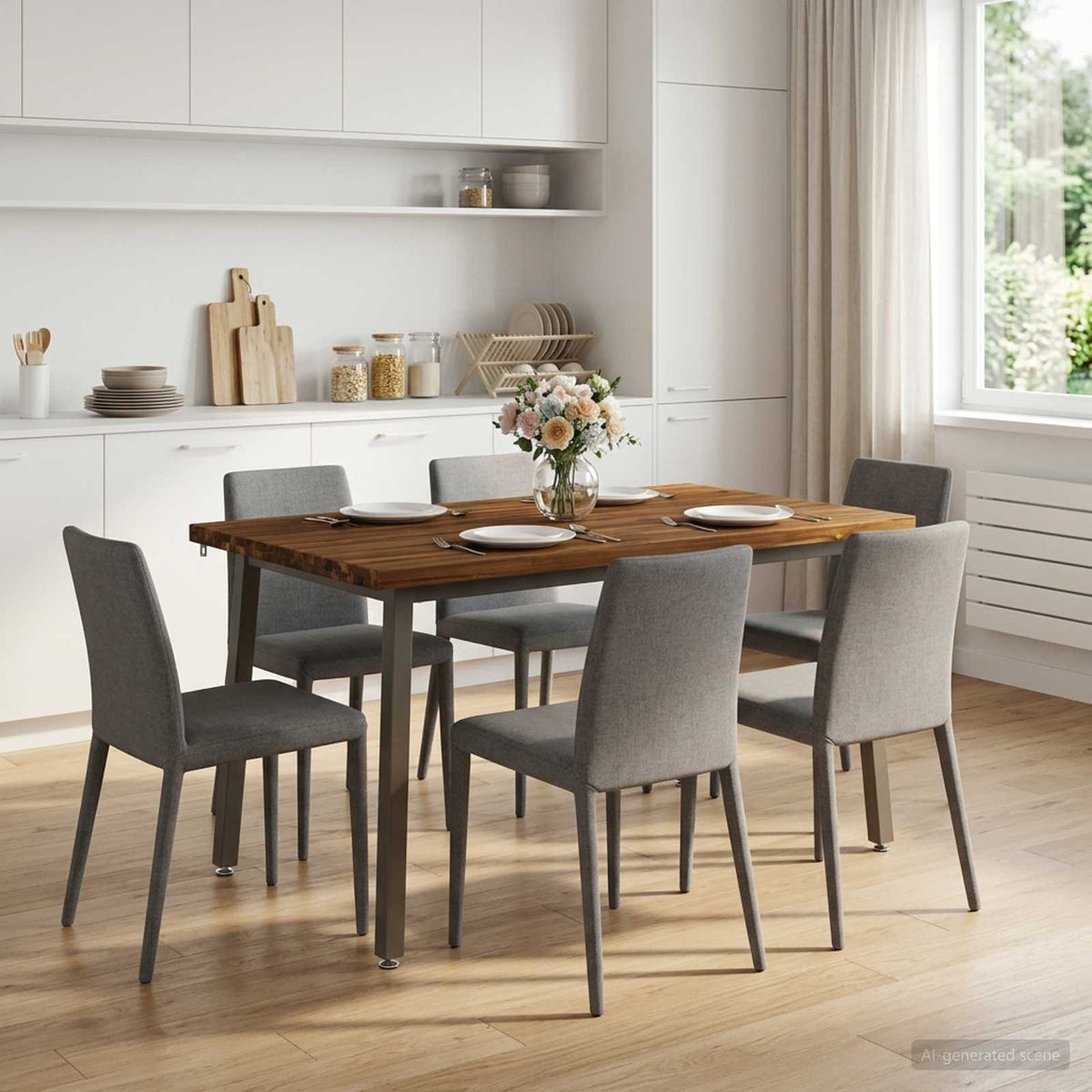 Vidaxl 120 x 70 x 75 cm massief acaciahout natuurlijk en koffie