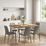 Vidaxl 120 x 80 x 75 cm massief acaciahout wit rechthoekig