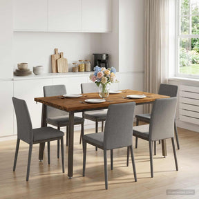 Vidaxl 140 x 70 x 75 cm massief acaciahout natuurlijk en koffie