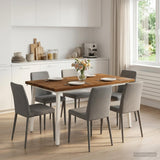Vidaxl 140 x 80 x 75 cm massief acaciahout natuurlijk en wit