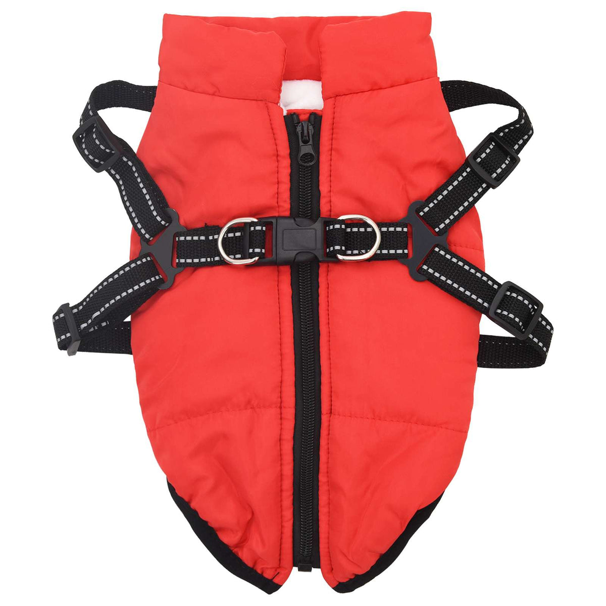 Vidaxl hondenjas rood l32 fleece en polyester