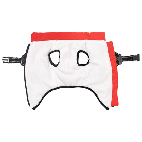 Vidaxl hondenjas rood l32 fleece en polyester
