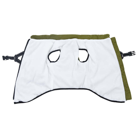 Vidaxl hondenjas legergroen l52 fleece en polyester