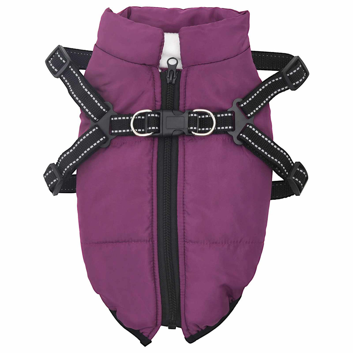 Vidaxl hondenjas paars l24 fleece en polyester