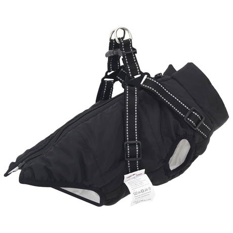 Vidaxl hondenjas zwart l28 fleece en polyester