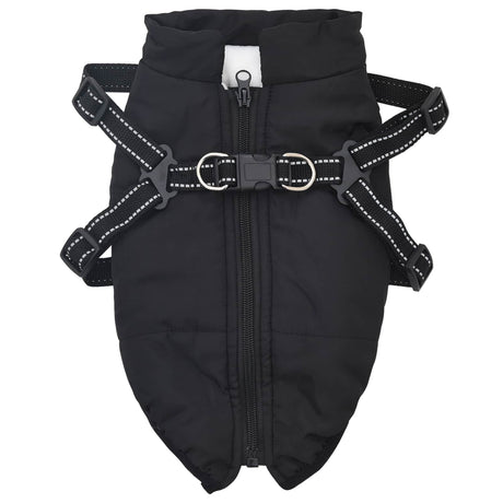 Vidaxl hondenjas zwart l28 fleece en polyester
