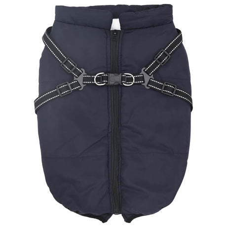 Vidaxl hondenjas marineblauw l52 fleece en polyester