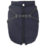 Vidaxl hondenjas marineblauw l68 fleece en polyester