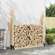 Vidaxl houtstapel steun 2 st antraciet 34 x 10 x 15 cm staal