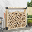 Vidaxl houtstapel steun 4 st antraciet 34 x 10 x 15 cm staal