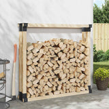 Vidaxl houtstapel steun 4 st antraciet 34 x 10 x 15 cm staal